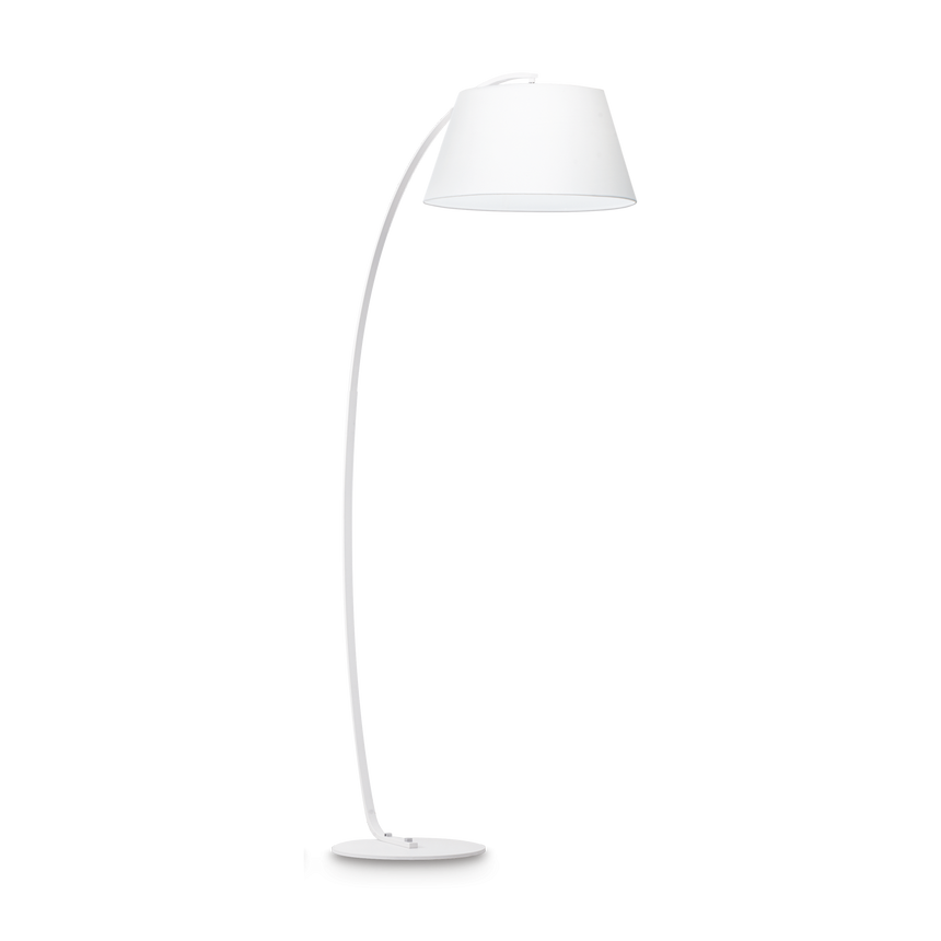 Lámpara de pie Ideal Lux Pagoda tela 184cm E27 blanco — ref. 051741 (1)