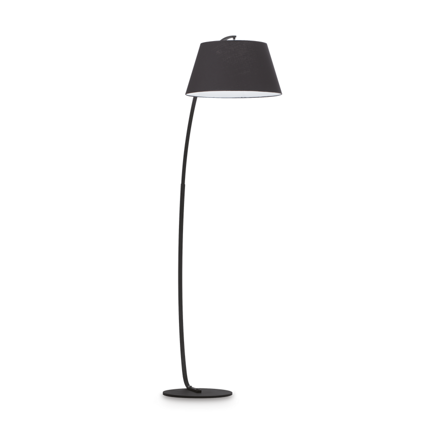 Lámpara de pie Ideal Lux Pagoda negro tela 60W 184cm 051765