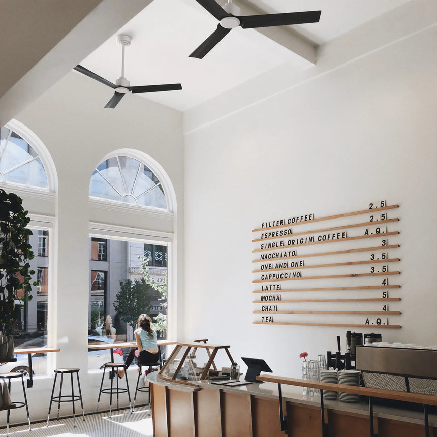 Sulion Ventilador de techo ANNE blanco y negro 075816