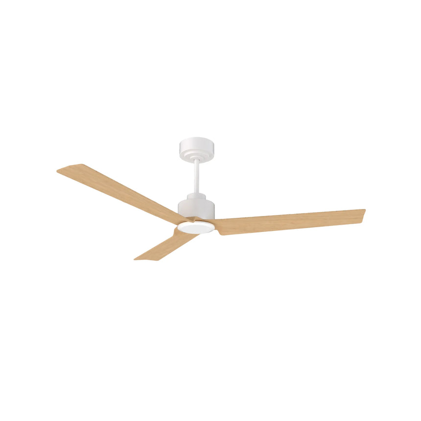 Sulion Ventilador de techo ANNE sin luz blanco madera clara 075817