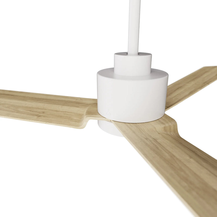 Sulion Ventilador de techo ANNE sin luz blanco madera clara 075817