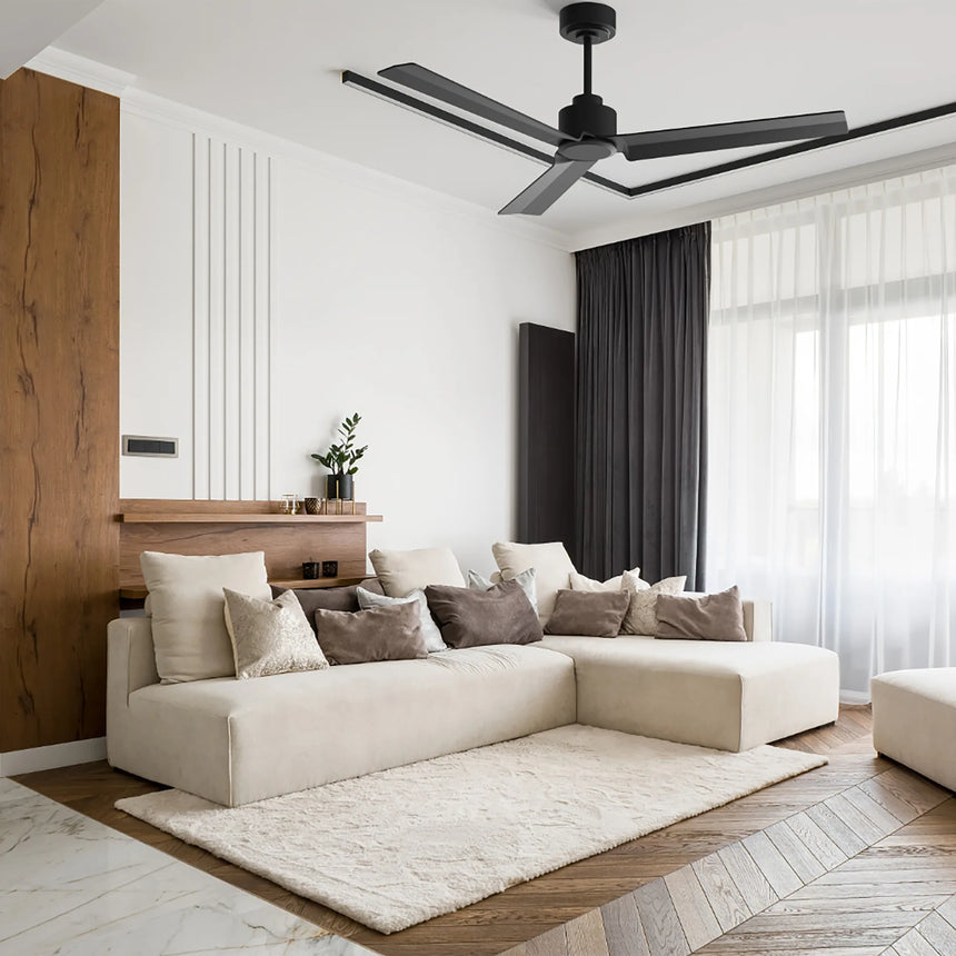 Sulion Ventilador de techo ANNE negro 075819