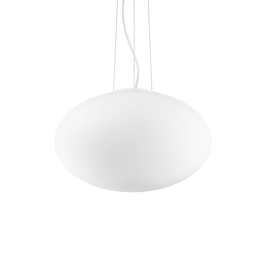Lámpara colgante Ideal Lux Candy blanco cristal 42W Ø50cm 086743
