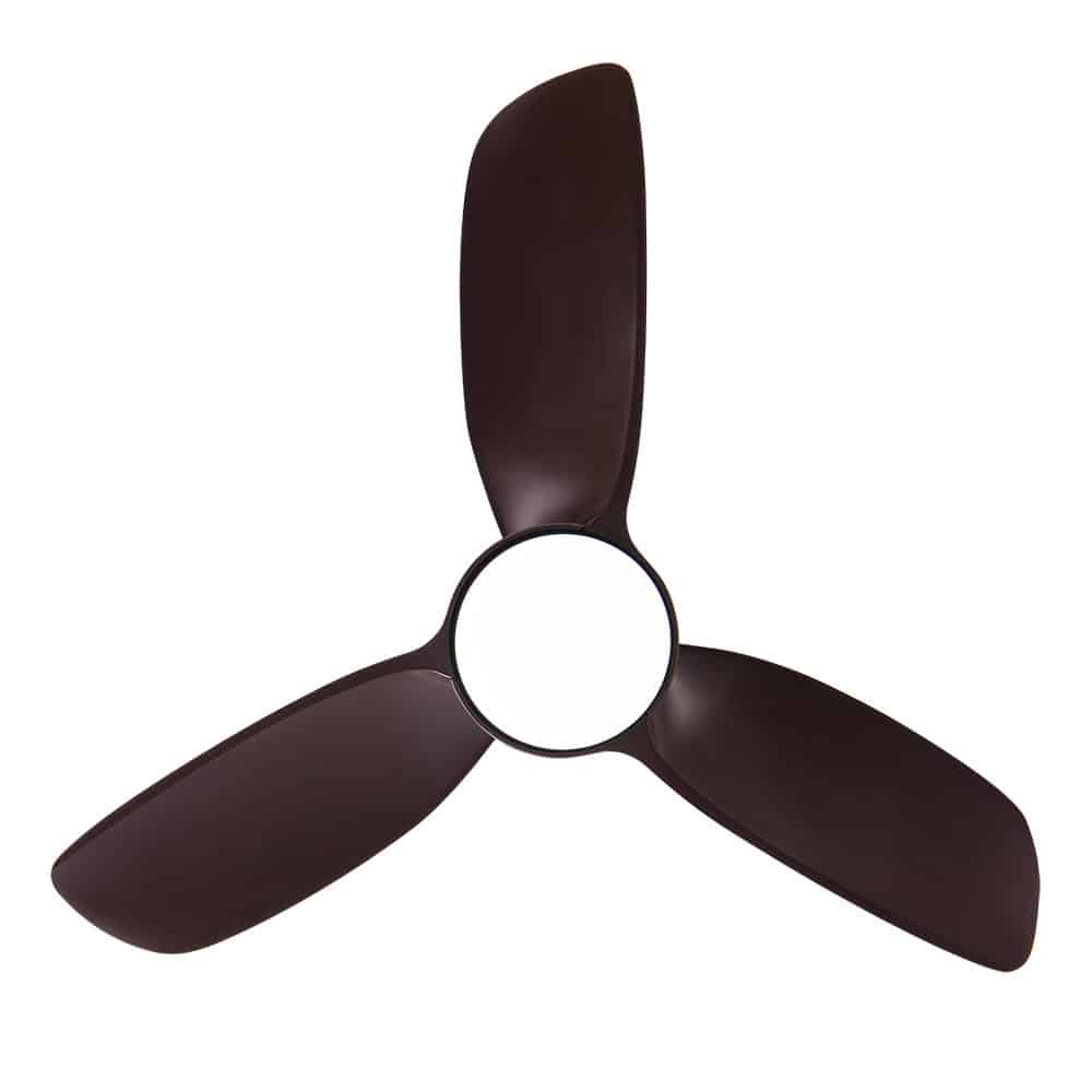 Fabrilamp Haur Fan 24w Dc brown 3 Asp.6 Veloc.107d 2 Rods C/remote, Memory and Temp.3000-4000-600k 173391302