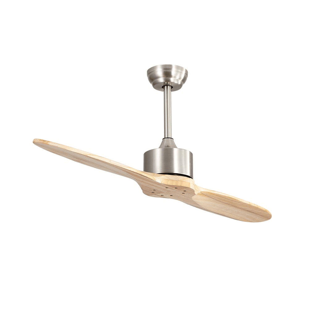 Fabrilamp Leste DC Fan Nickel 2 Beech Blades Without Light 5 Speeds Remote Timer 132d 128990242