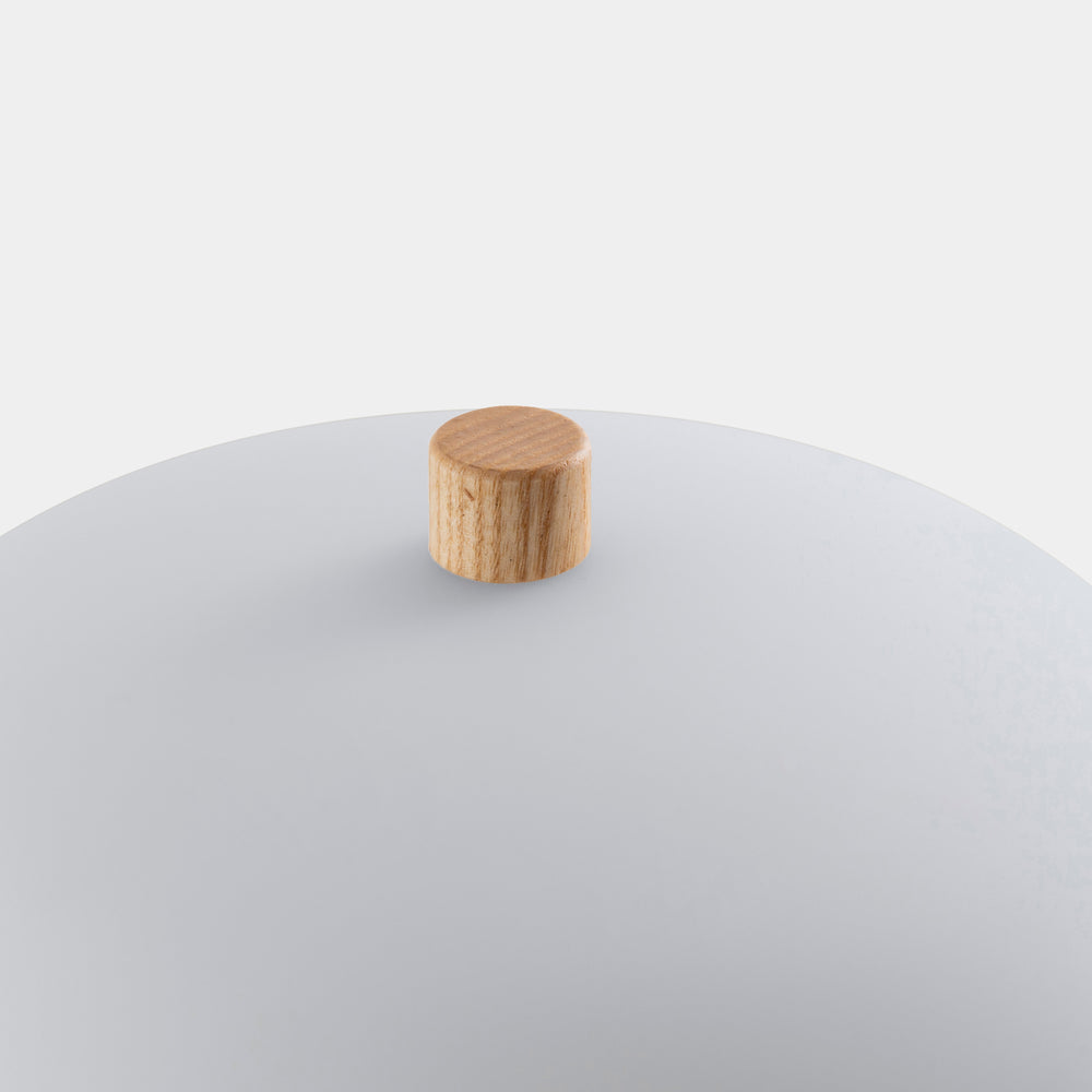 LedsC4 Ilargi Ball Table Lamp Ø320 LED Touch Dimmable Light Wood 10-6011-93-F9