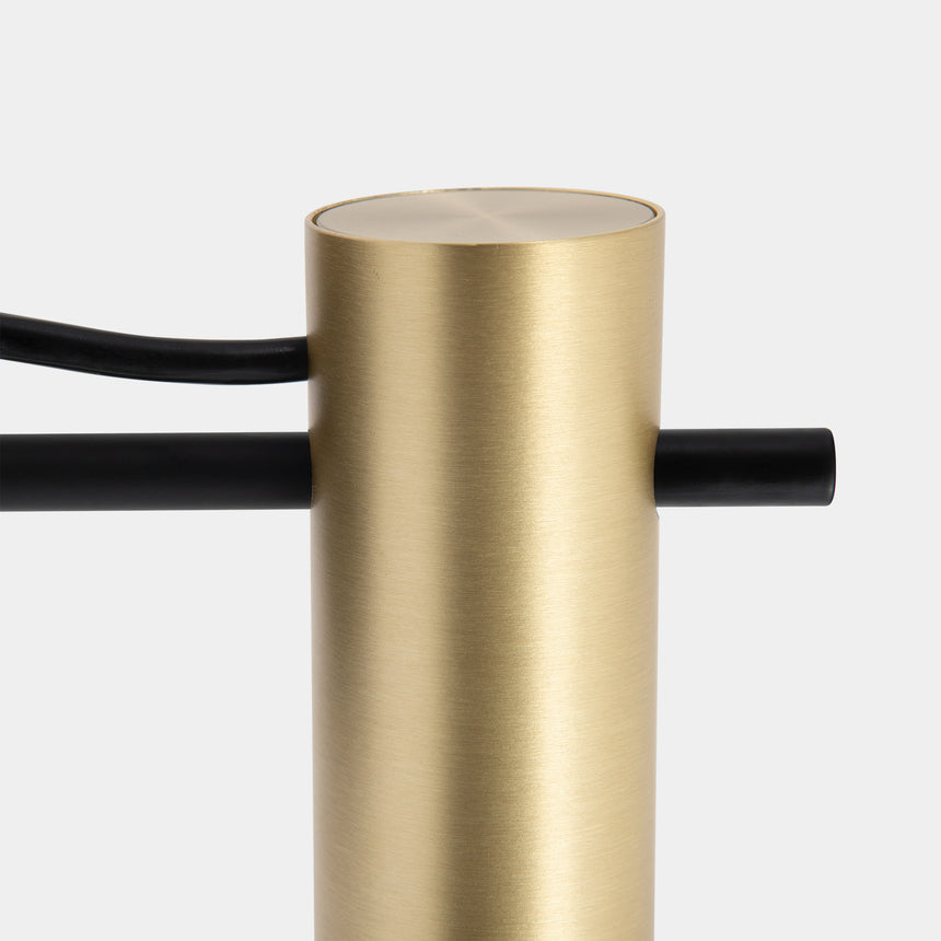 LedsC4 Nude Curved Ball Table Lamp E27 15 Matte Gold 10-8518-05-DN