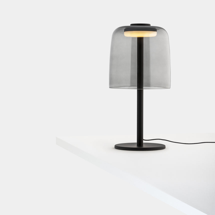 LedsC4 Levels Table Lamp 1 light Ø22cm LED dimmable 3 Steps black 10-A002-05-12