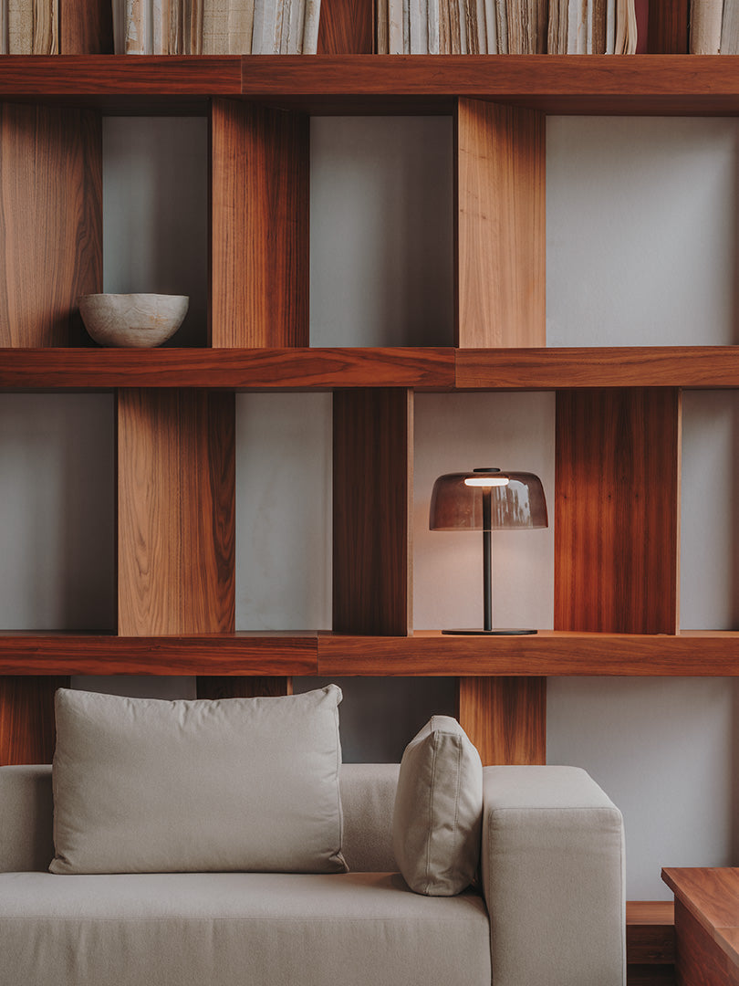 LedsC4 Sobremesa Levels 1 32cm fumé LED regulable 10-A003-05-12