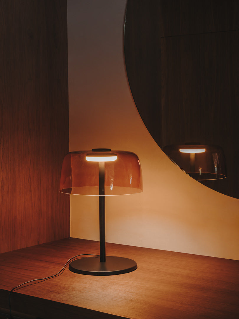 LedsC4 Sobremesa Levels 1 32cm ámbar LED regulable 10-A003-05-15