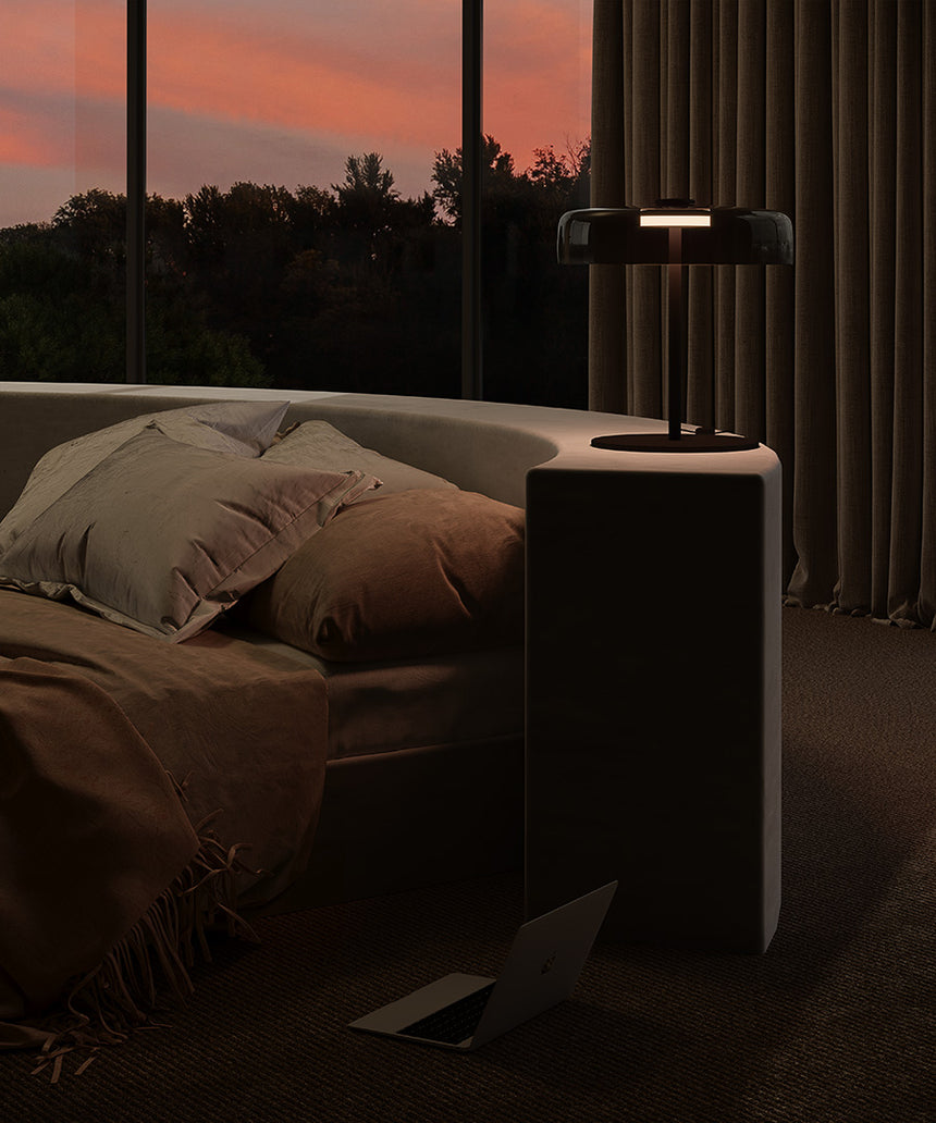 LedsC4 Sobremesa Levels 1 42cm fumé LED regulable 10-A004-05-12