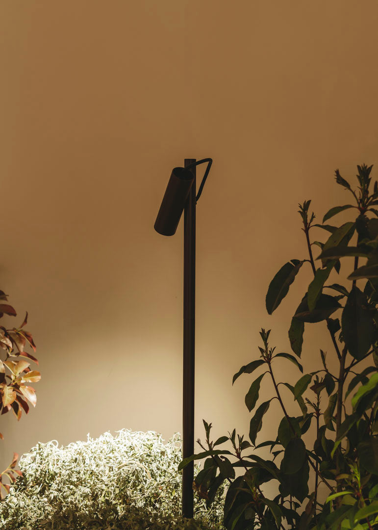 LedsC4 Baliza Juncus 1 luz LED blanco cálido marrón 10-E013-J6-CL