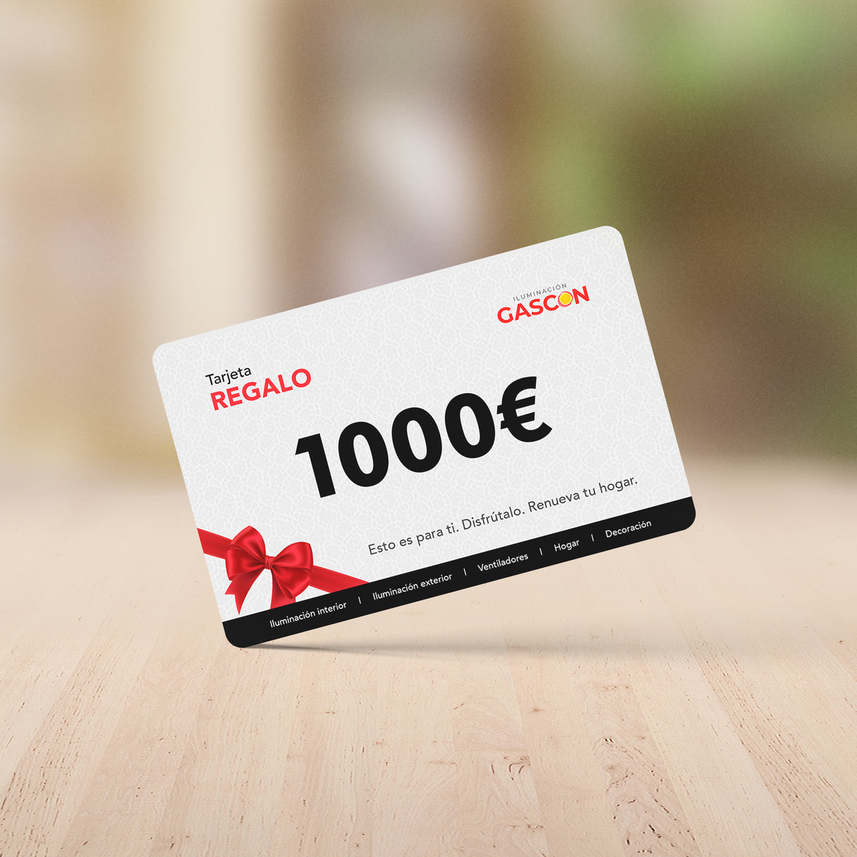 Tarjeta de regalo GASCÓN