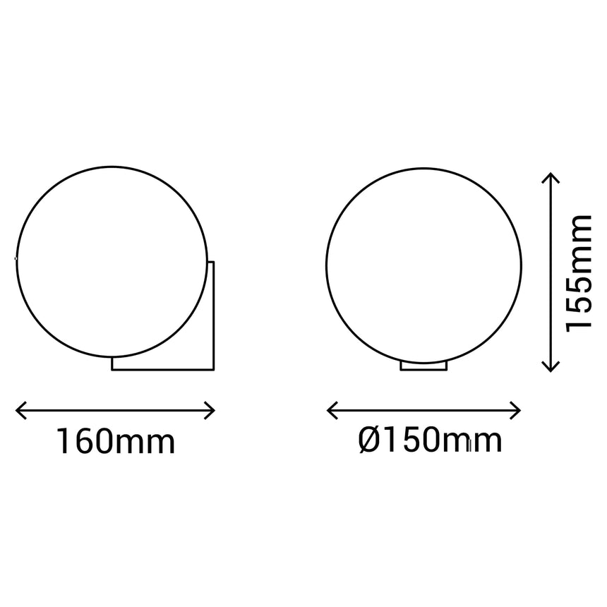 Sulion Obi Aplique bola 1xG9 IP44 D150 CROMO - OBI 1002454