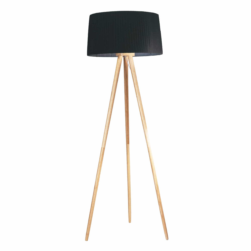 Sulion Ona Wood Black wooden floor lamp 50cm - ONA WOOD 1002652