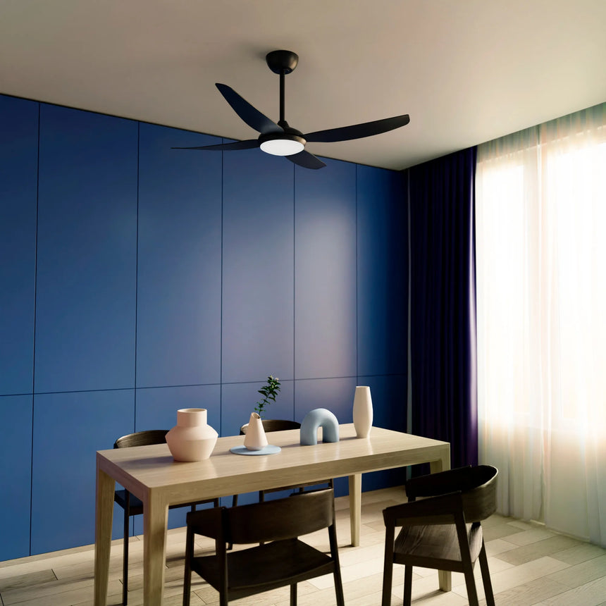 Sulion Ventilador de techo DENIM negro con luz 1004847