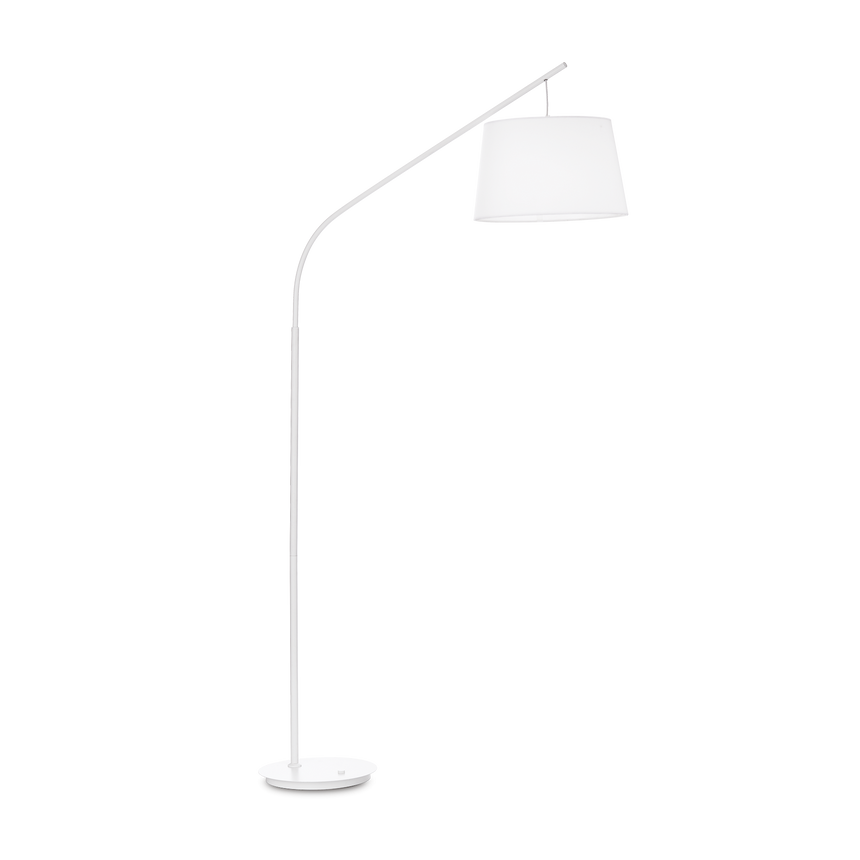 Lámpara de pie Ideal Lux Daddy tela 197cm E27 blanco — ref. 110356 (1)