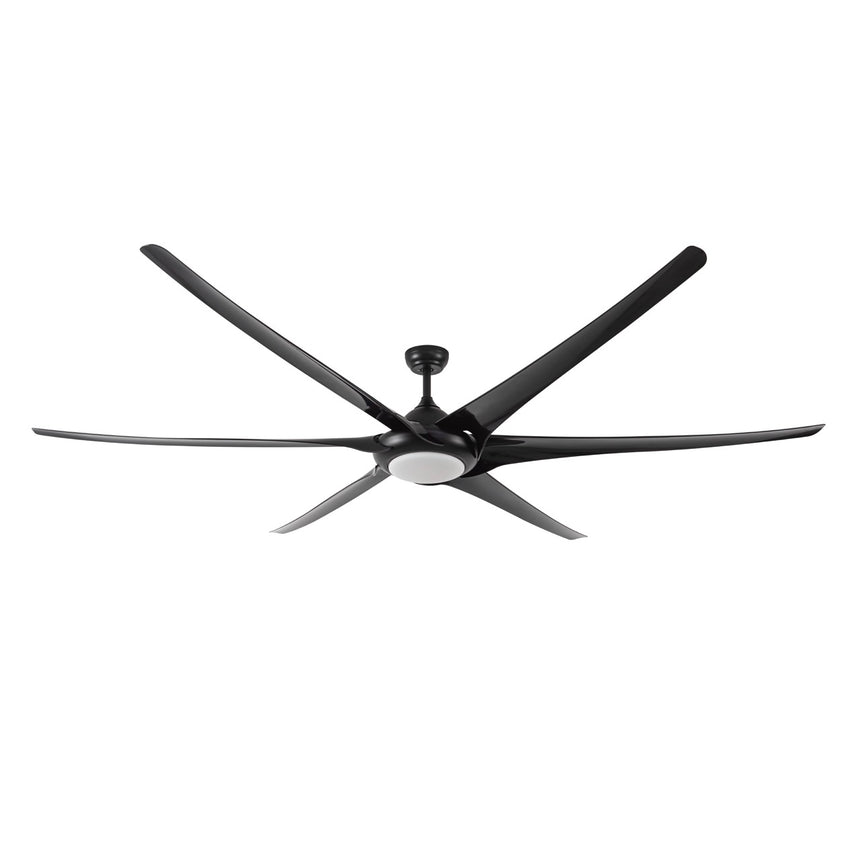 Fabrilamp Moncayo Ventilador techo DC 6 palas negro 30W 198cm 181691609