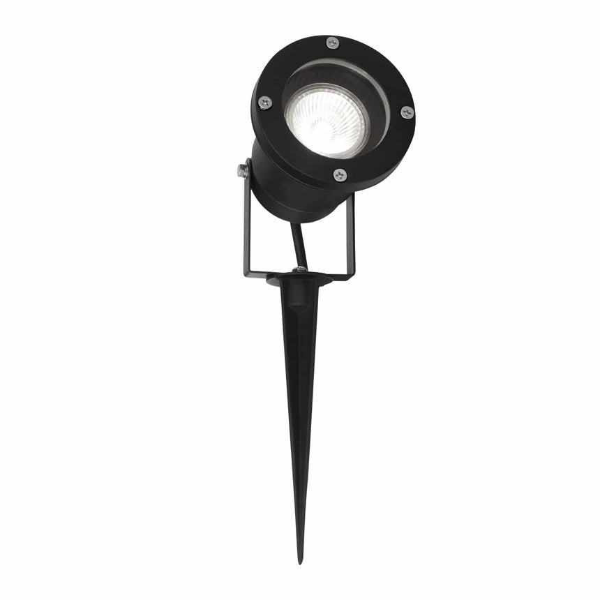 Sulion Yuka Proyector pincho estaca exterior jardín IP65 GU10 negro 112308