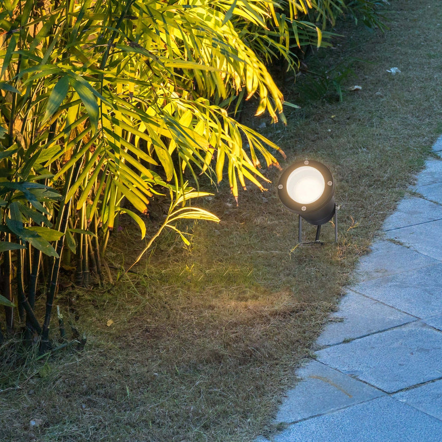 Sulion Yuka Proyector pincho estaca exterior jardín IP65 GU10 negro 112308