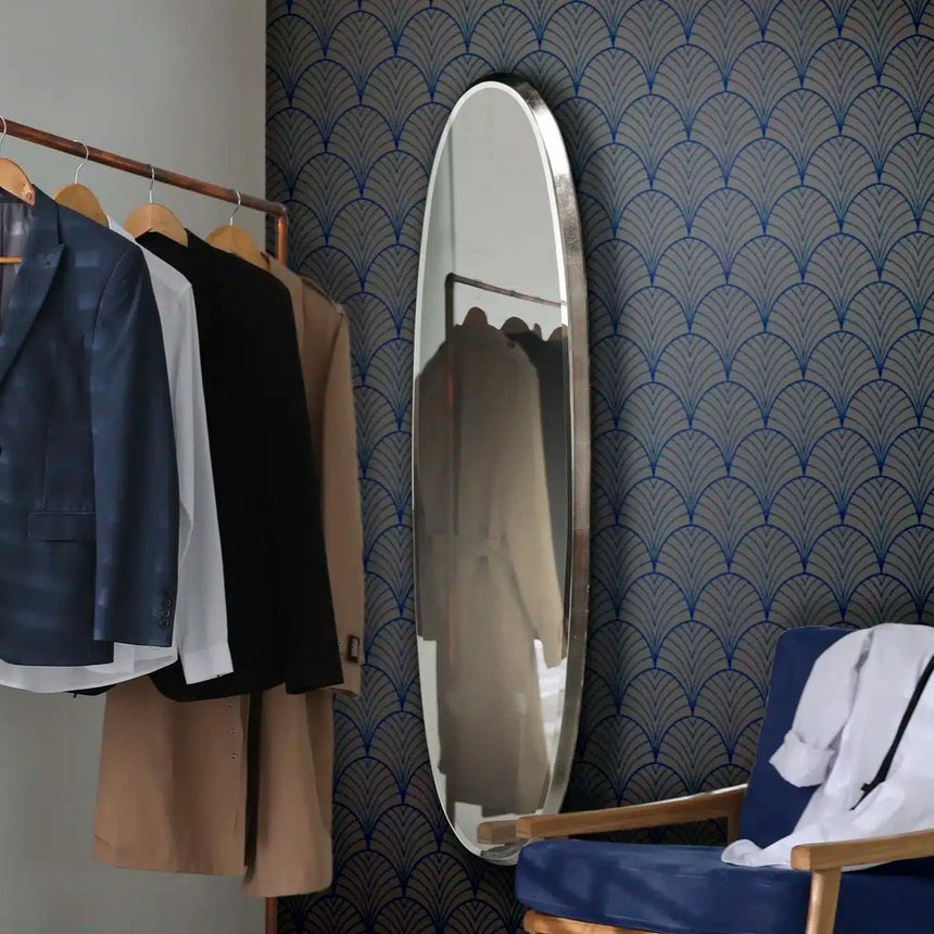 Schuller Aries Espejo Oval 136x36 Plata 119474