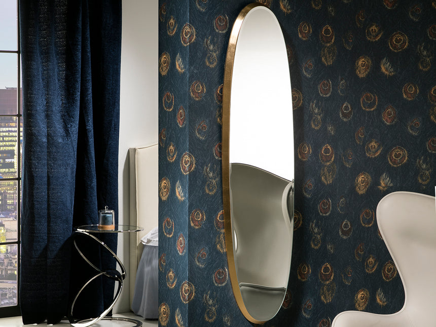 Espejo ovalado Schuller Aries pan de oro 36x136cm 119481