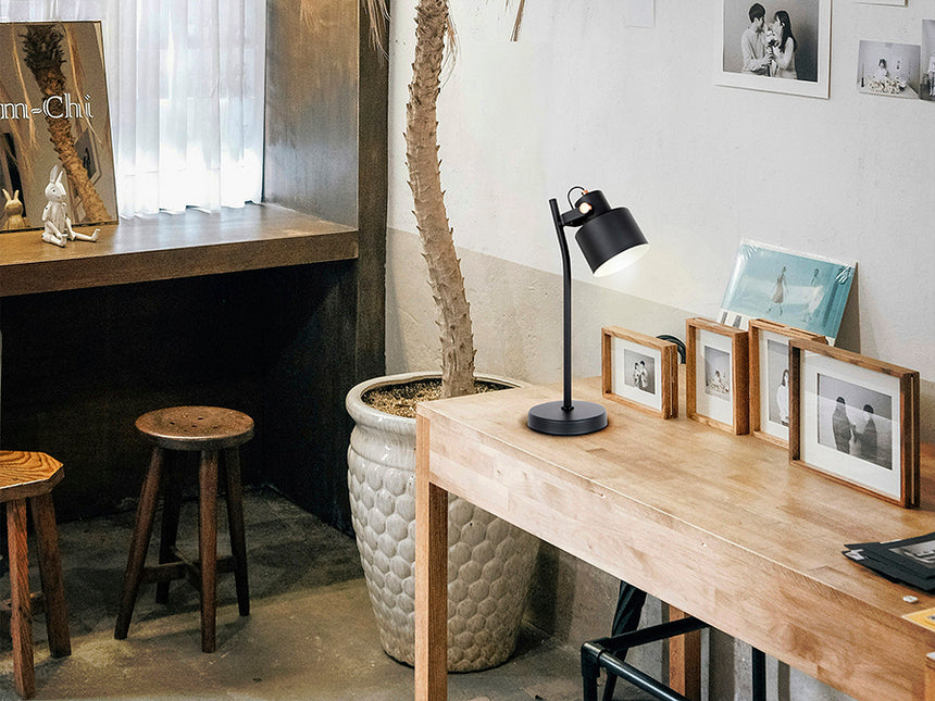 Schuller I3 Erika Lámpara sobremesa 1 luz negro cobre 12469