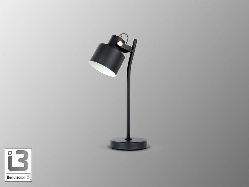 Lámpara de sobremesa Schuller Erika 1 luz negro y cobre satinado 44cm 12469 vista 2