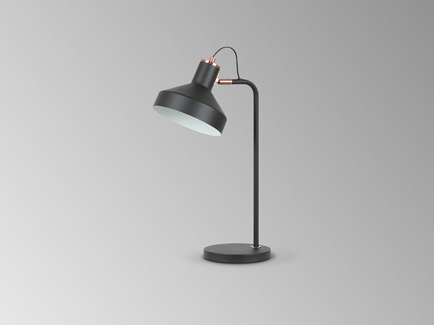 Lámpara de sobremesa Schuller Irias 1 luz negro y cobre satinado 50cm 12519 - imagen 5