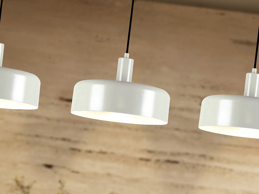 Schuller I3 Alessia Pendant Ceiling Lamp 3 Lights Matte Pearl 12578