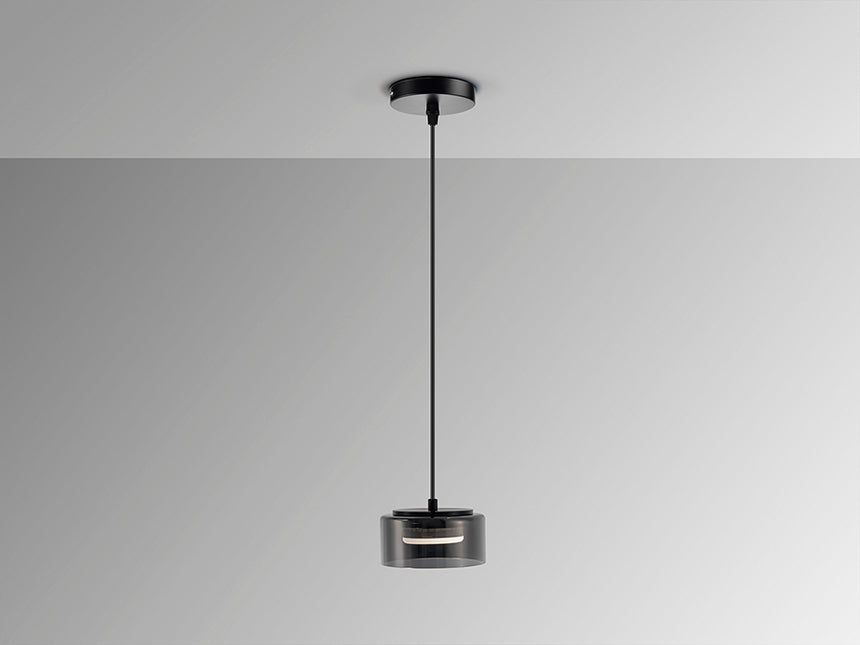 Schuller I3 Olaia Pendant Ceiling Lamp 1 Light Smoky Black 12652