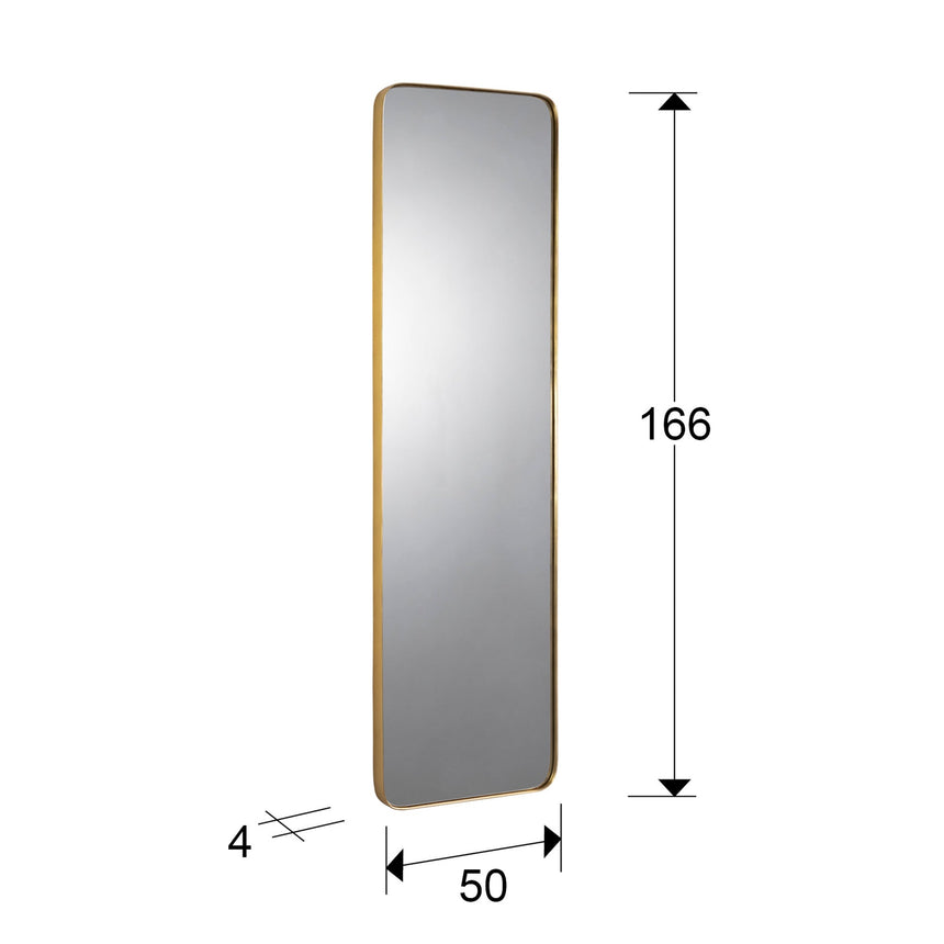Schuller Orio Espejo rectangular oro 50x165 127417