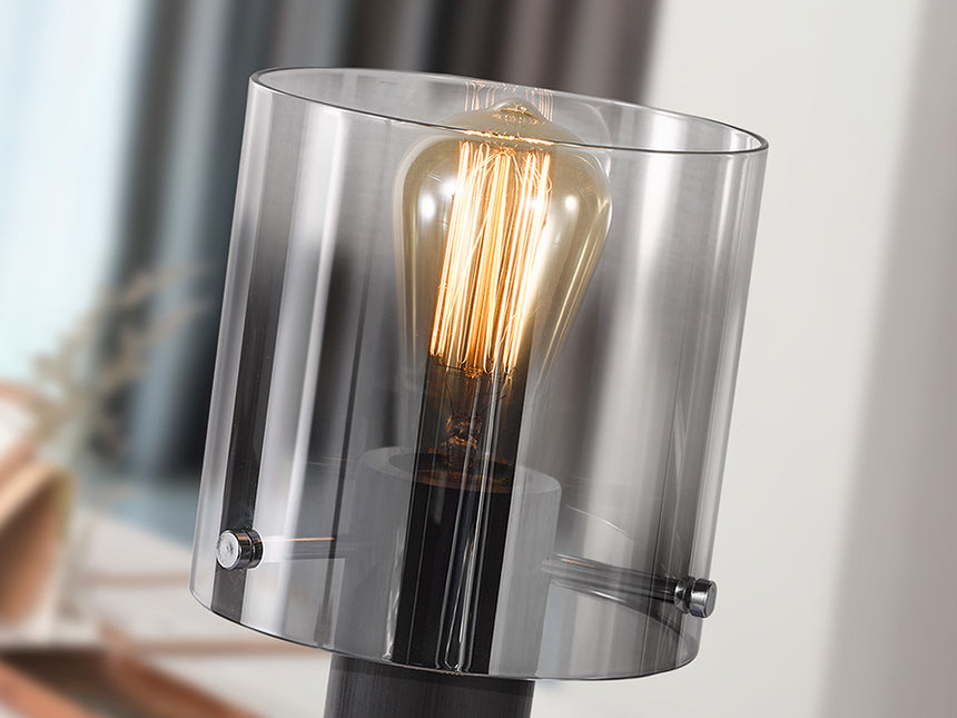 Schuller I3 Venize Table Lamp 1 light black smoke 12837