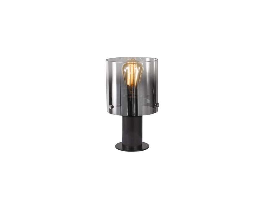 Lámpara de sobremesa Schuller Venize 1 luz negro y smoke 26cm 12837 ambiente