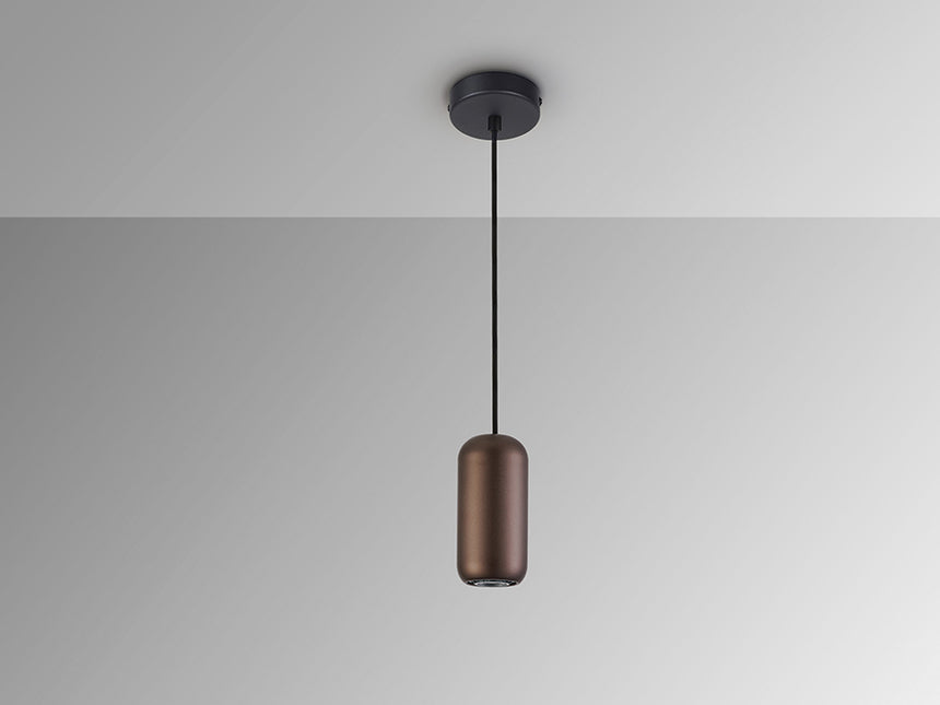Lámpara de techo colgante Schuller Nimes 1 luz negro y marrón 12841 - imagen 5