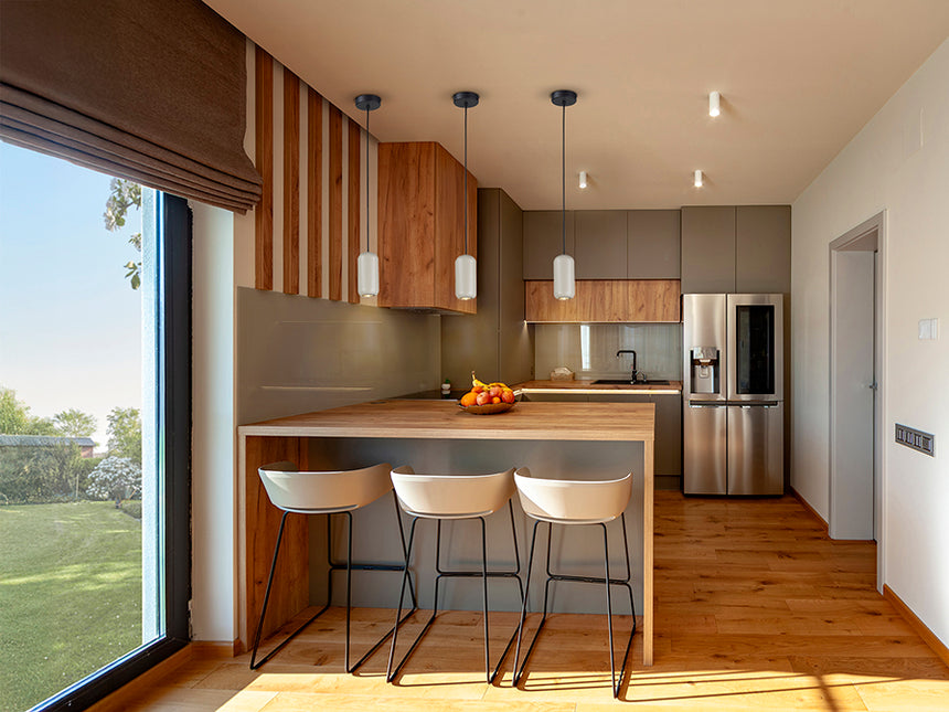 Schuller I3 Nimes Lámpara de techo colgante 1 luz negro gris 12944