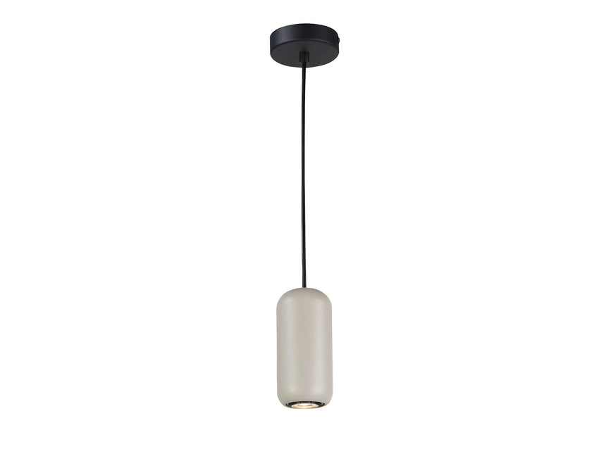 Lámpara de techo colgante Schuller Nimes 1 luz negro y gris 12944 ambiente