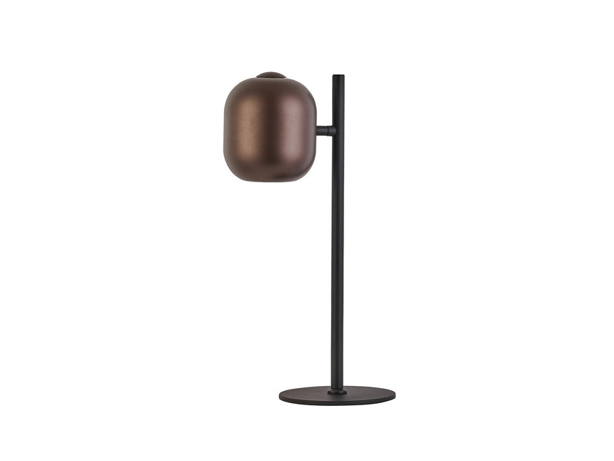 Lámpara de sobremesa Schuller Nimes 1 luz negro y marrón 12951 ambiente