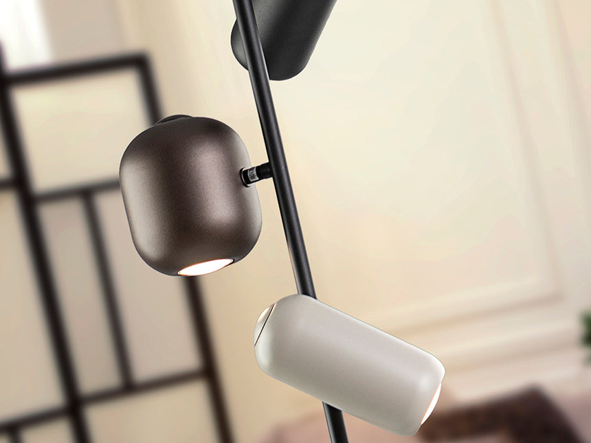 Schuller I3 Nimes Lámpara pie salón 3 luces negro Colores 12962