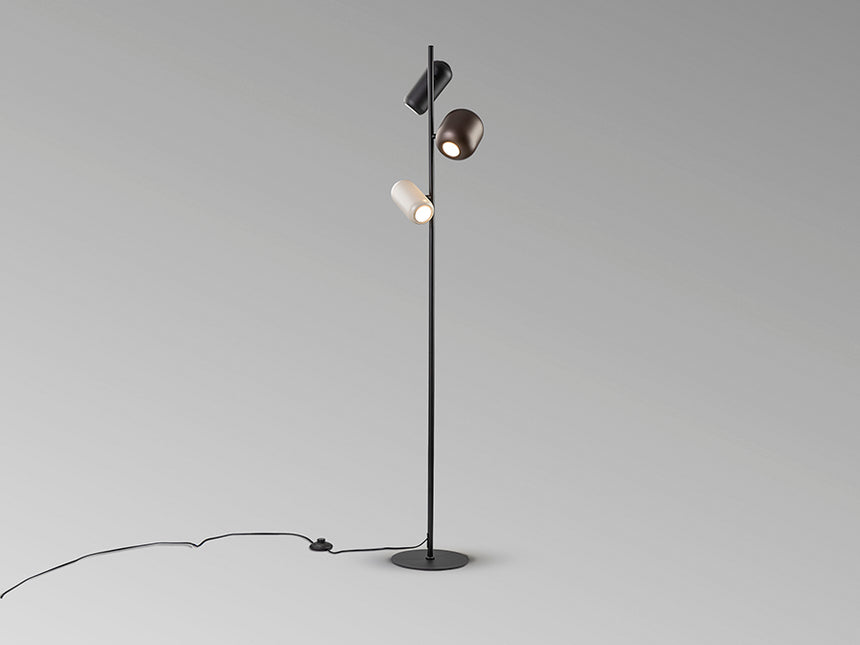 Schuller I3 Nimes Lámpara pie salón 3 luces negro Colores 12962