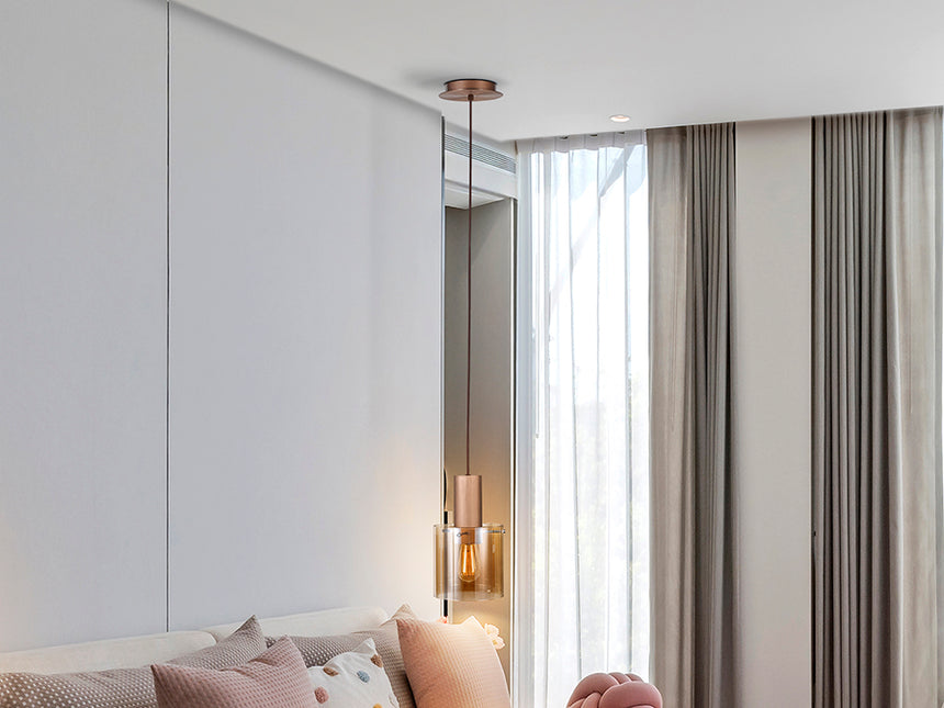 Schuller I3 Venize Lámpara 1 luz cobre Ambar 12973