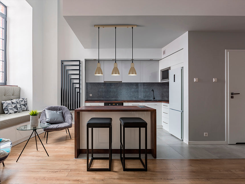 Schuller I3 Afra Lámpara de techo colgante 3 luces marrón 13226