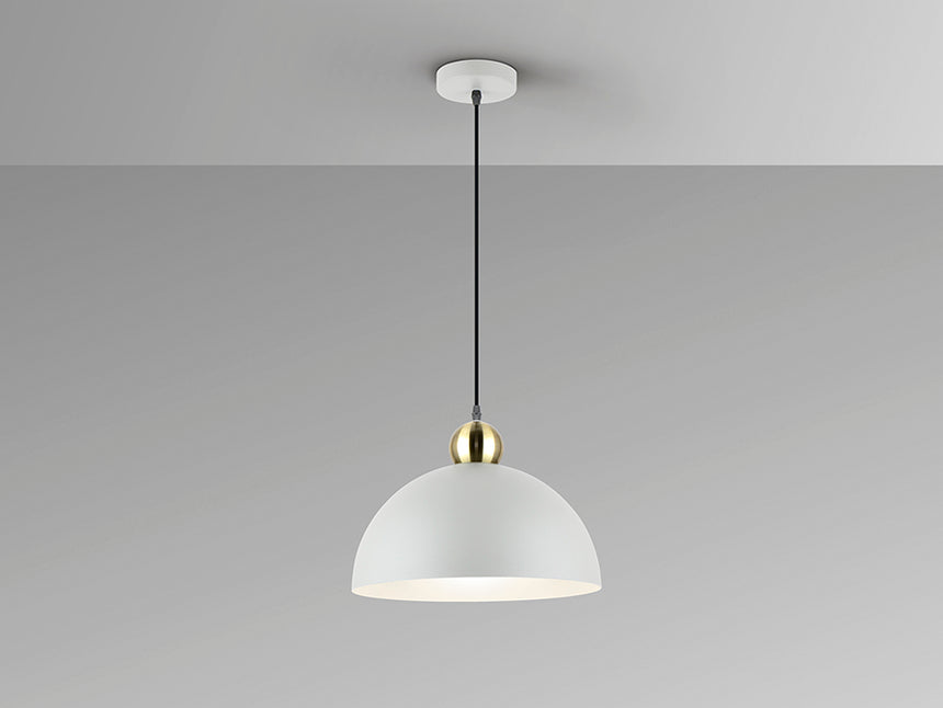 Schuller I3 Polo Lámpara de techo colgante 1 luz gris/latón 13411