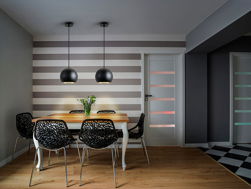 Schuller I3 Olena Lámpara de techo colgante 1 luz negro/oro 13688