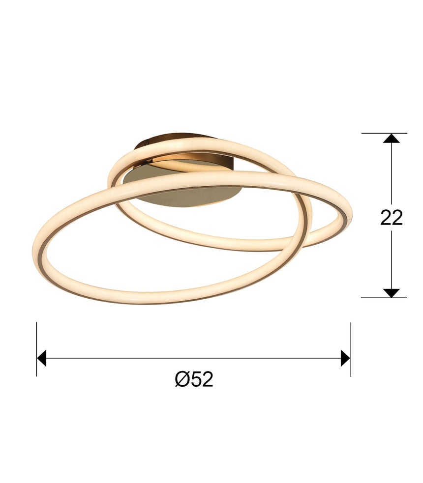Schuller Tube Plafón oro 138505