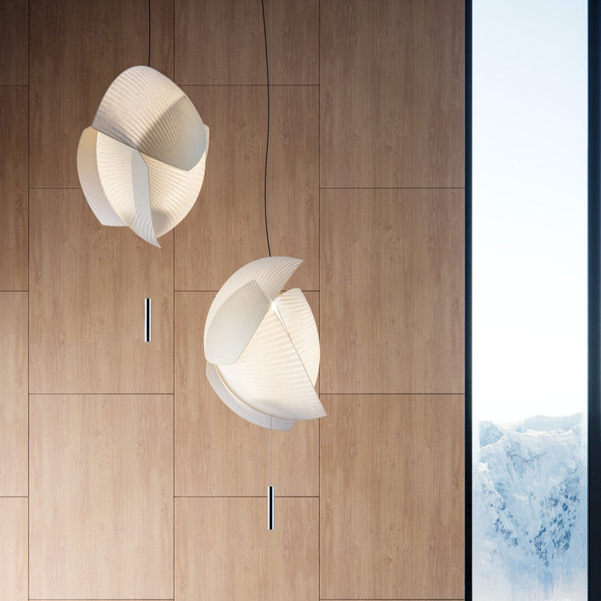 LedsC4 Lámpara de techo colgante Voiles LED Push/ DALI cromo 15-7723-21-14