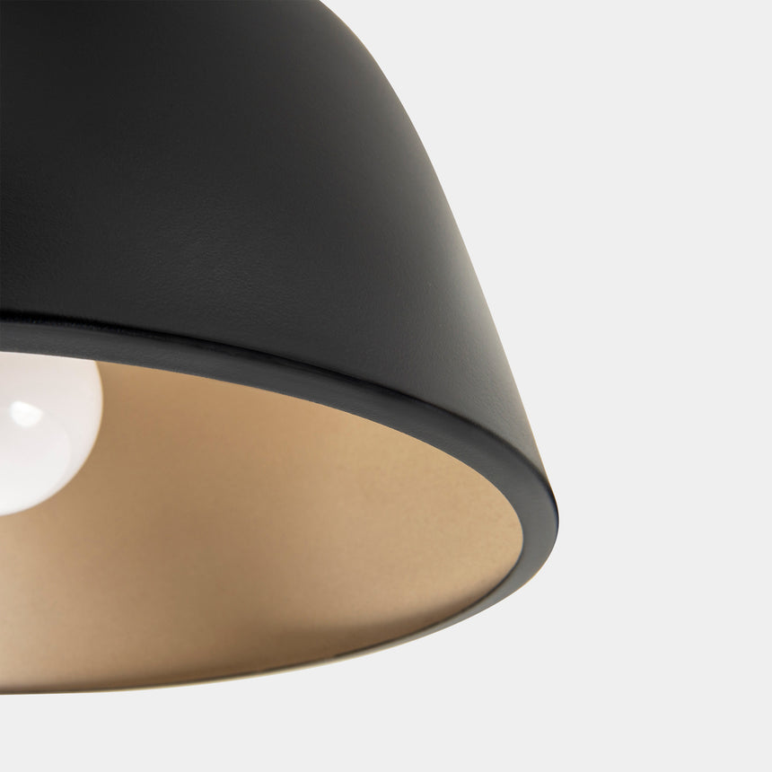 LedsC4 Plafón Miso Ø285Mm E27 15 Negro 422Lm 15-8330-05-DL