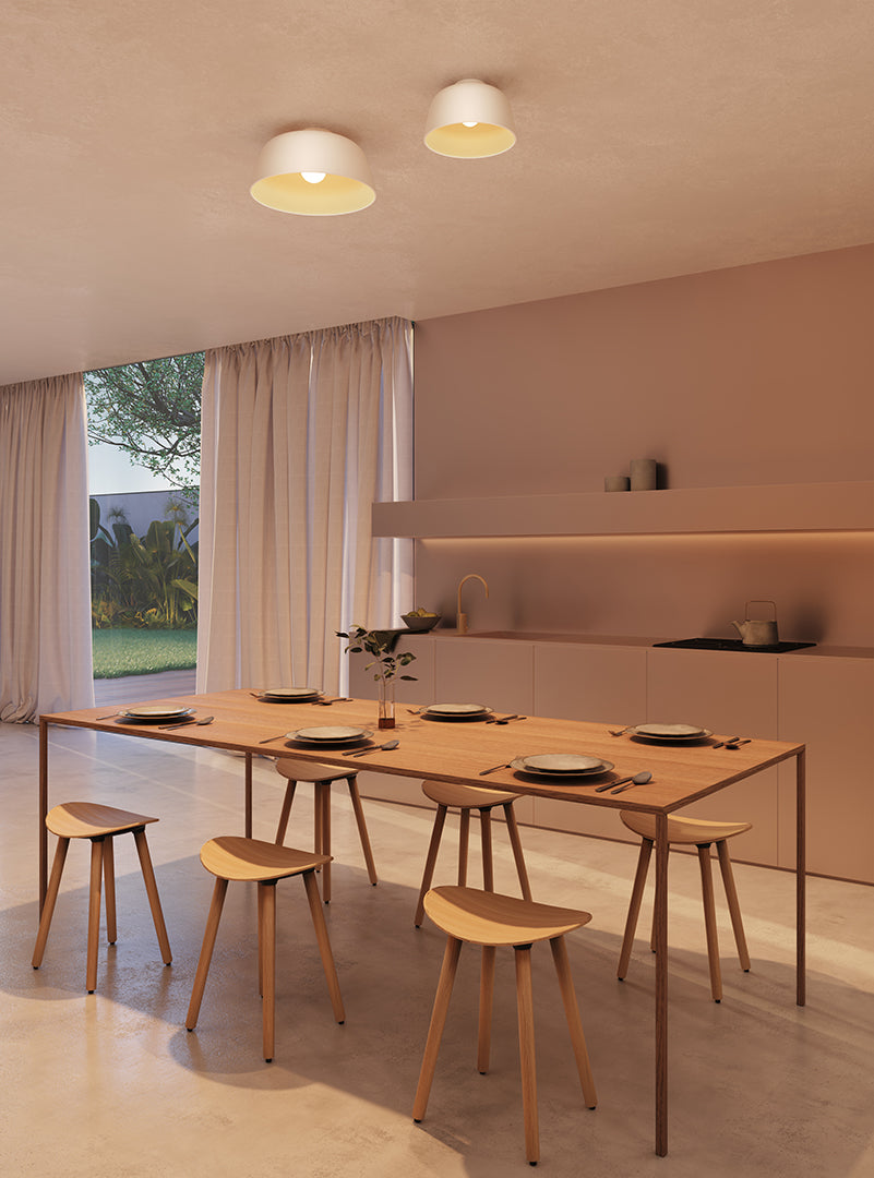 LedsC4 Miso ceiling light Ø285Mm E27 15 White 422Lm 15-8330-14-DL