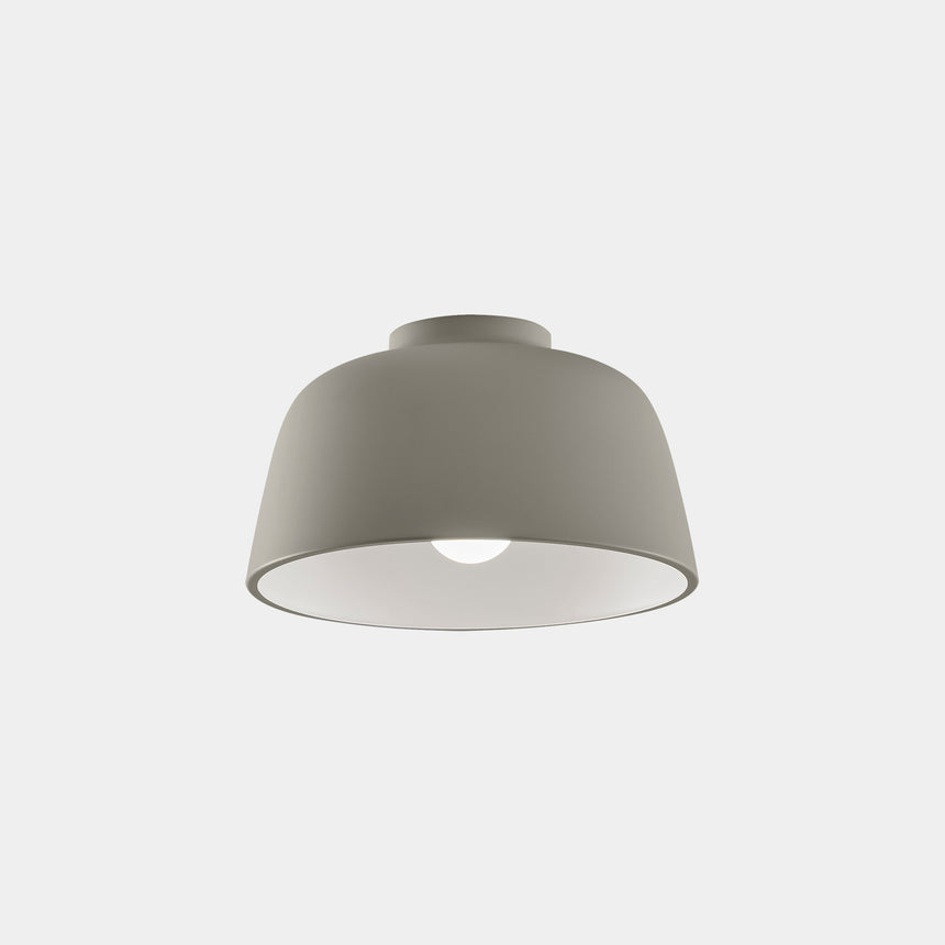 LedsC4 Plafón Miso Ø285Mm E27 15 Gris Piedra 422Lm 15-8330-EM-14