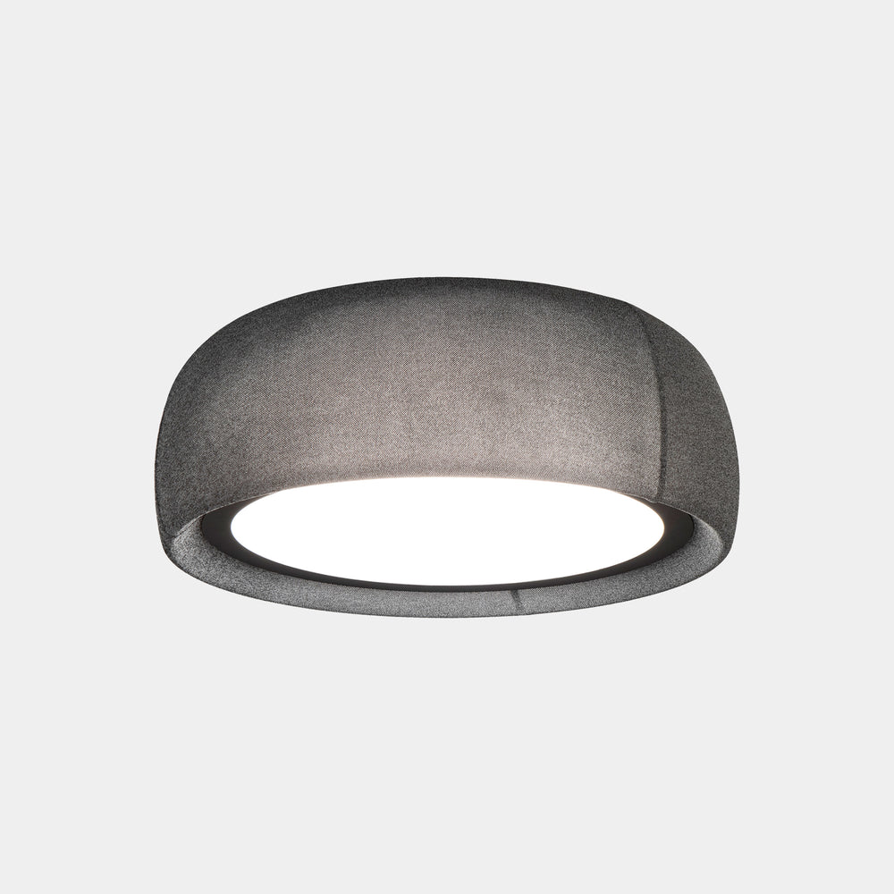LedsC4 Gong LED Phase Cut Ceiling Light, Grey/Black, 15-8933-60-I9